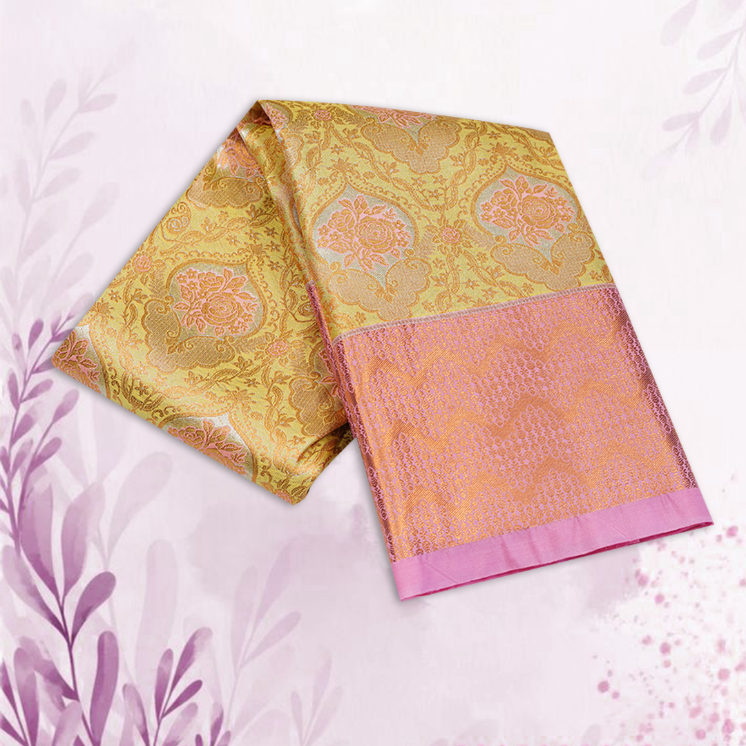 Teal Blue Art Silk Saree with Floral Jaal, Stone Highlights and Rich Purple Zari Border