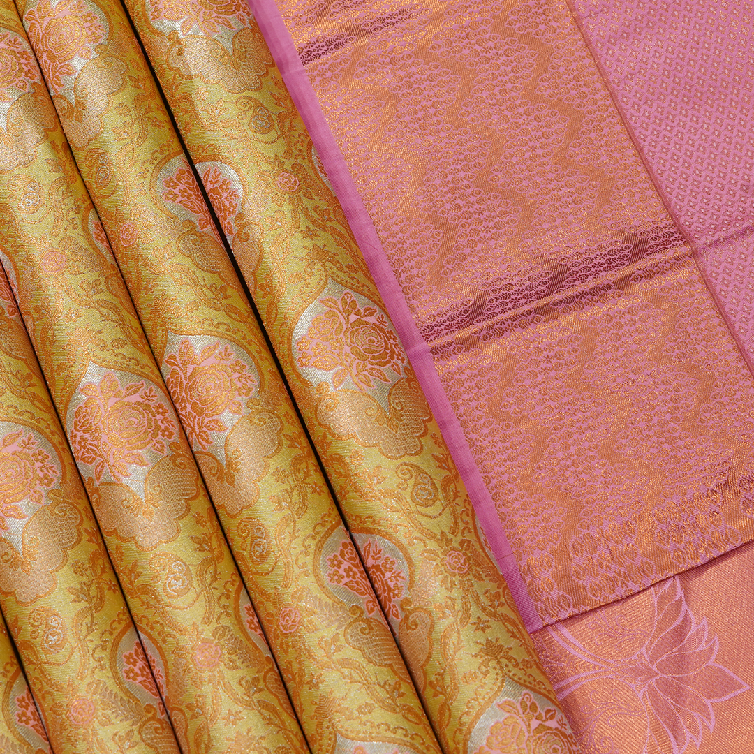 Teal Blue Art Silk Saree with Floral Jaal, Stone Highlights and Rich Purple Zari Border