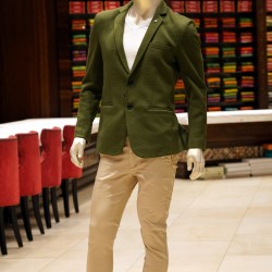 Green colour  casual blazer