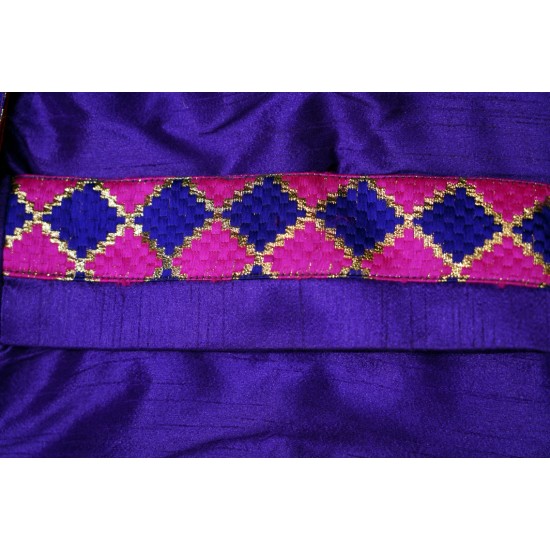 Dark pink with violet color boys panchakacham  set.