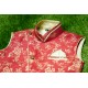 Red with  cream  color boys panchakacham set 