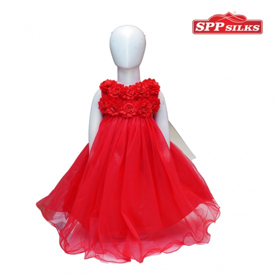 Kids frock (Red)