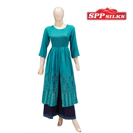 Indo western skirt kurtha