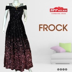 Black and Rosegold ombre Frock