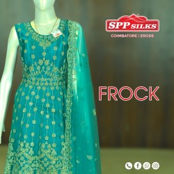 Net fabric with Georgette Bridal Frock