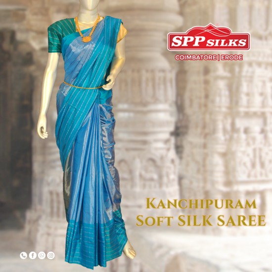 Buy Briny Peacock Blue Designer Banarasi Saree online-KARAGIRI | FESTIVE  SALE – Karagiri