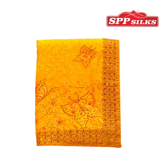 Designer Saree (Mango color)