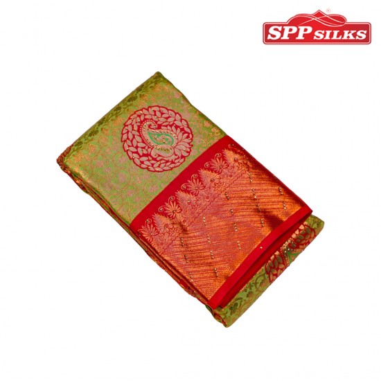 Silks Sarees (Pista green)