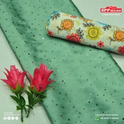 seafoam green saree