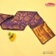 Dark purple kanchipuram silk saree