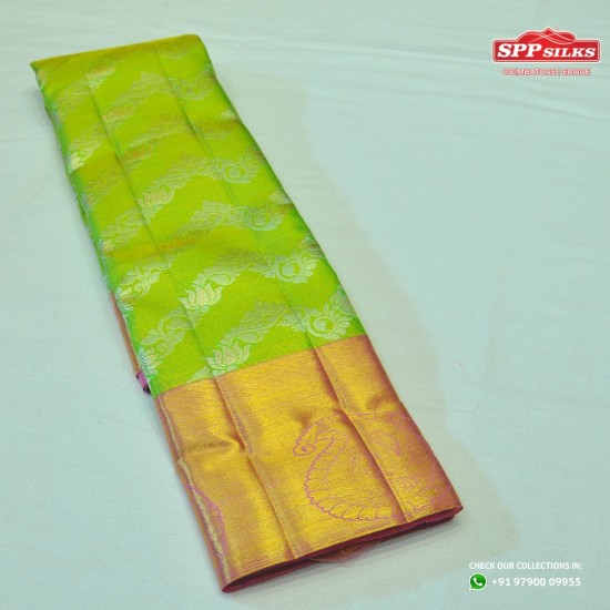 Waitrose green and punch pink saree