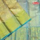 Deep Tuscan and lapis blue silk saree