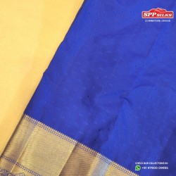 Shamrock green and azure blue art silk saree