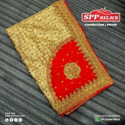 Candy Red saree