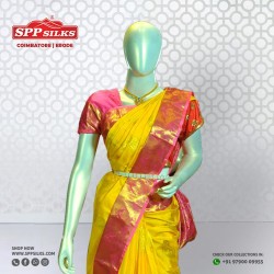 Daffodil Yellow Saree