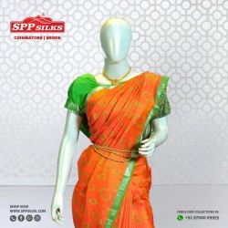 Imperial Orange saree