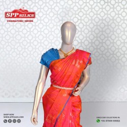 Carnelian red saree