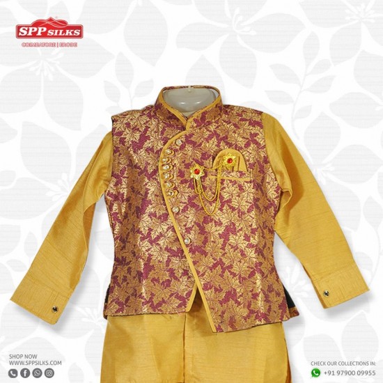 Golden yellow kurta