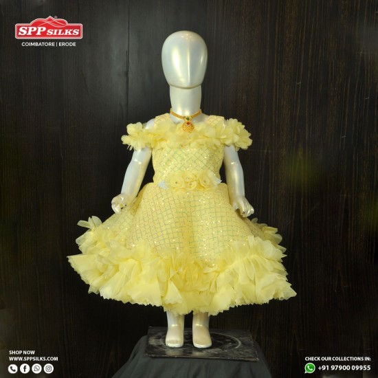 lemon yellow frock