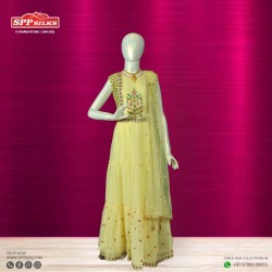 Yellow anarkali