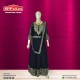  midnight blue and silver anarkali