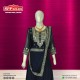  midnight blue and silver anarkali