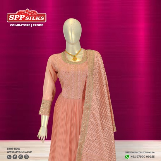 salmon pink salwar