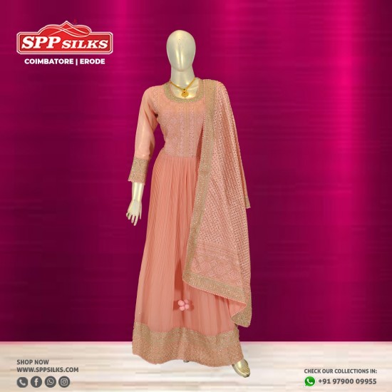 salmon pink salwar