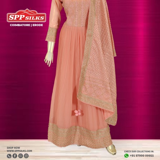 salmon pink salwar