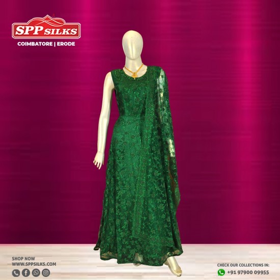 emerald green salwar