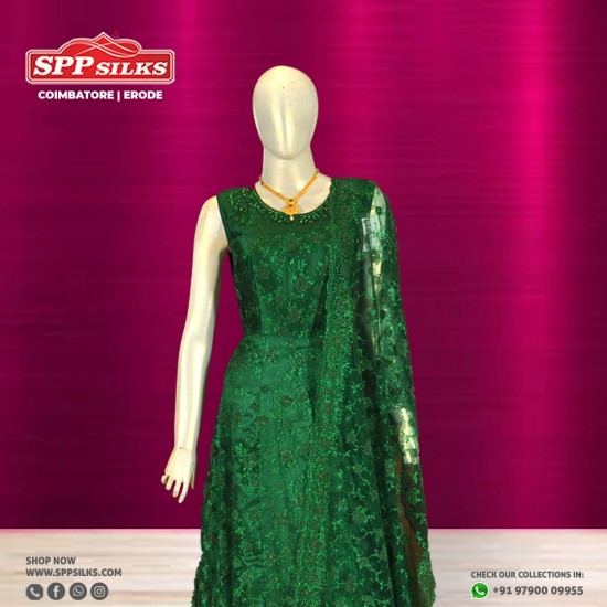 emerald green salwar