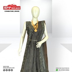 graphite grey lehenga 