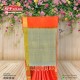  orange handwoven Kanchipuram silk saree 