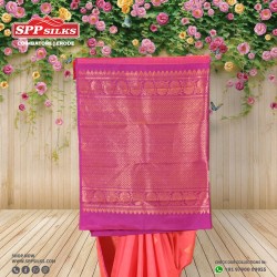 pink handwoven Kanchipuram silk sarees