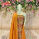 yellow and Multicolour  semi ready-made salwar set 