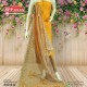 orange  semi ready-made salwar set 