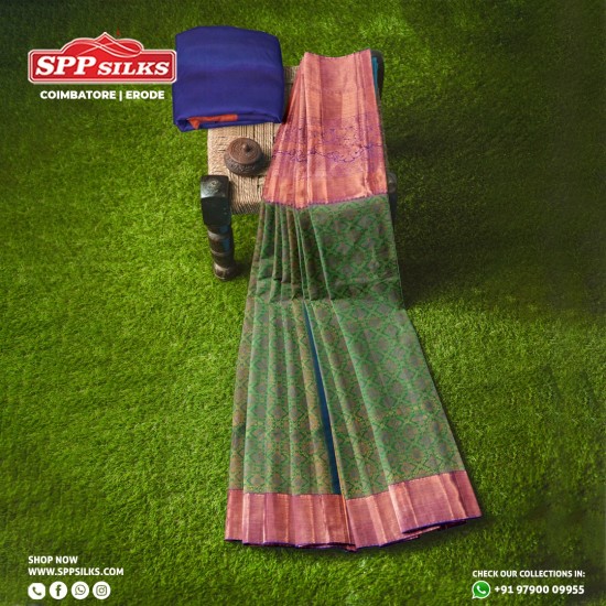 Earthy green saree