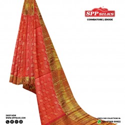 Mustard handwoven Kanchipuram silk sarees