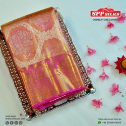  cream-white  handwoven Kanchipuram silk sarees