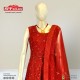  Crimson red salwar suit material