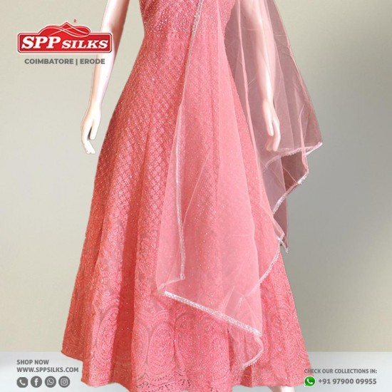  Baby pink salwar suit material
