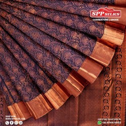  violet handwoven Kanchipuram silk sarees 