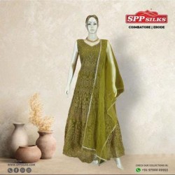 Olive green salwar