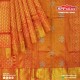  orange handwoven silk saree 