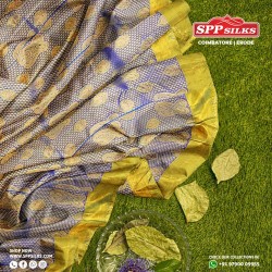 Mauve handwoven silk saree