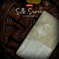 Ivory saree