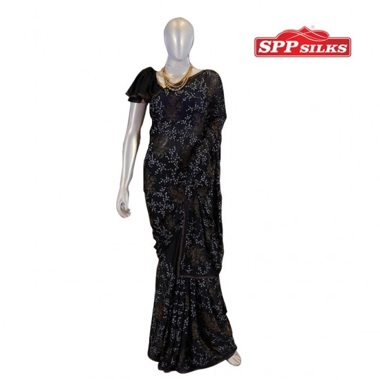 Black designer  saree