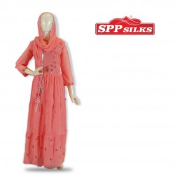 Pink Kids Anarkali