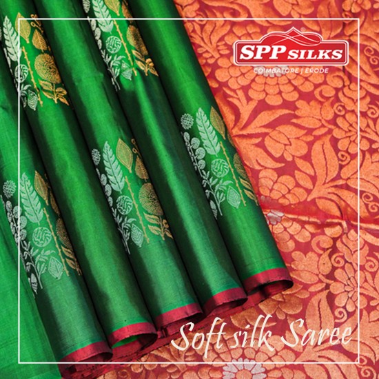 Green Soft Silk Saree