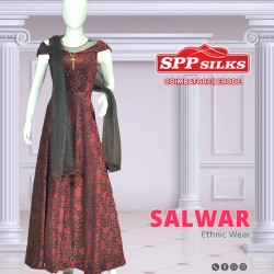 Red and Black Salwar